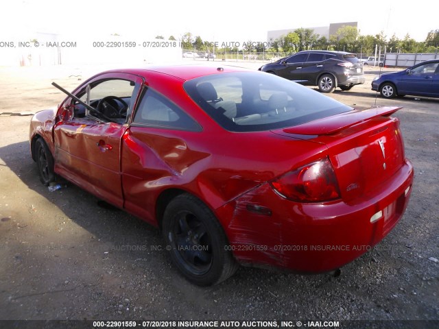 1G2AL15F877293036 - 2007 PONTIAC G5 RED photo 3