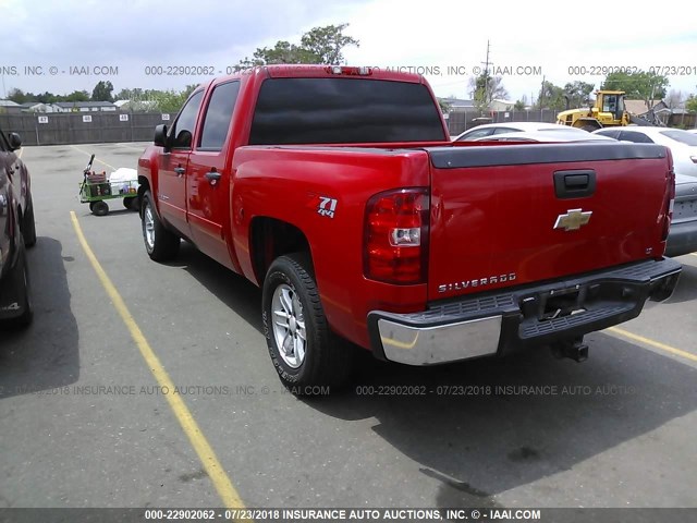 3GCEK13C27G553914 - 2007 CHEVROLET SILVERADO K1500 CREW CAB RED photo 3