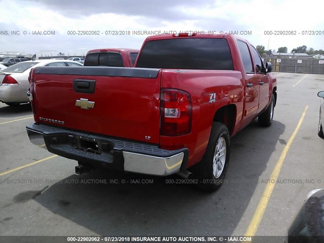 3GCEK13C27G553914 - 2007 CHEVROLET SILVERADO K1500 CREW CAB RED photo 4