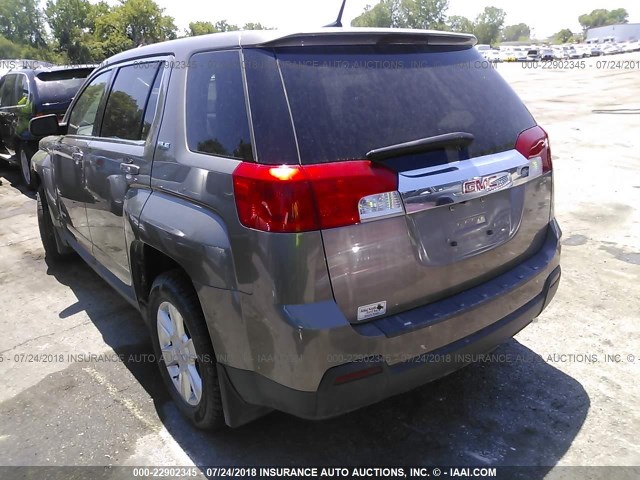 2CTFLREC7B6332413 - 2011 GMC TERRAIN SLE BROWN photo 3