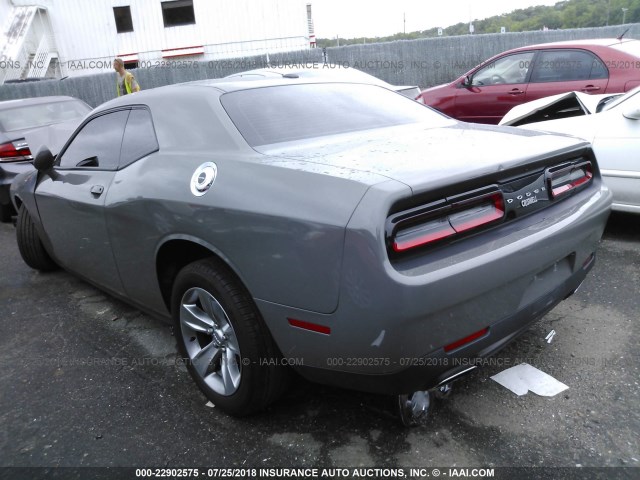 2C3CDZAG4HH502135 - 2017 DODGE CHALLENGER SXT GRAY photo 3