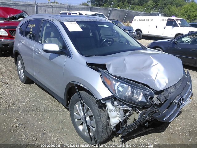 5J6RM4H79CL035539 - 2012 HONDA CR-V EXL SILVER photo 1