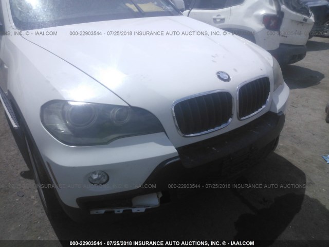 5UXFE43559L266800 - 2009 BMW X5 XDRIVE30I WHITE photo 6
