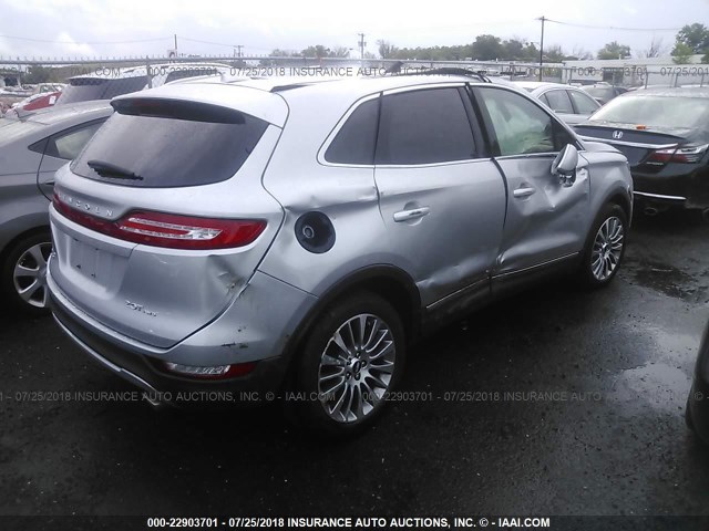 5LMCJ3D91HUL24611 - 2017 LINCOLN MKC RESERVE Plata foto 4