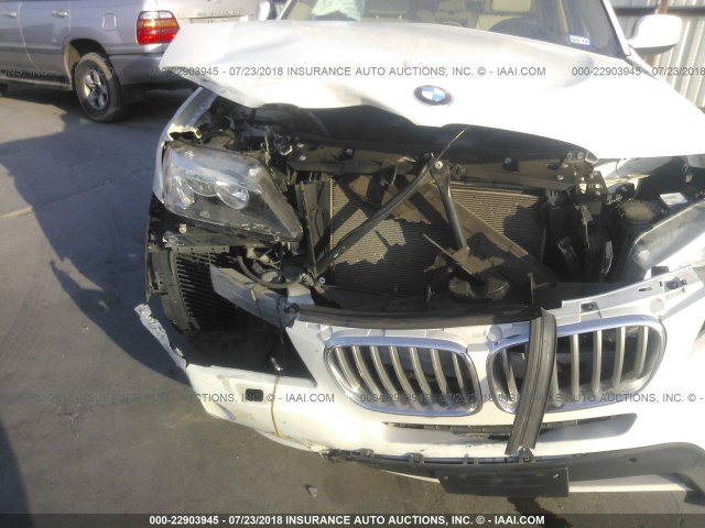 5UXWX9C57E0D32656 - 2014 BMW X3 XDRIVE28I WHITE photo 6
