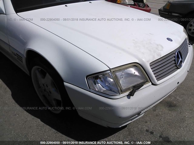 WDBFA67E3RF104339 - 1994 MERCEDES-BENZ SL 500 WHITE photo 6