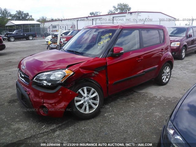 KNDJT2A67D7551307 - 2013 KIA SOUL +/!/SPORT RED photo 2