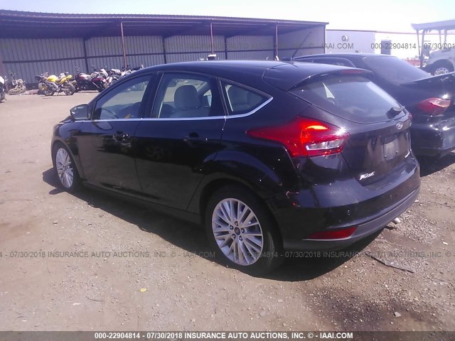 1FADP3N24FL385813 - 2015 FORD FOCUS TITANIUM BLACK photo 3