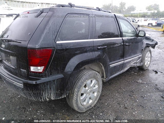 1J8HR58248C188214 - 2008 JEEP GRAND CHEROKEE  BLACK photo 4