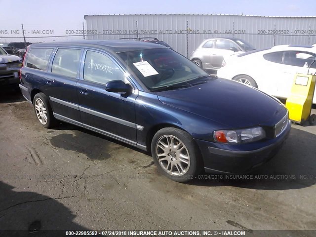 YV1SW53D012110355 - 2001 VOLVO V70 T5 TURBO BLUE photo 1