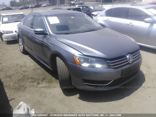 1VWBP7A33DC048910 - 2013 VOLKSWAGEN PASSAT SE GRAY photo 1