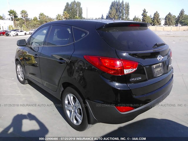 KM8JT3AB7CU339957 - 2012 HYUNDAI TUCSON GL BLACK photo 3