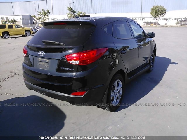 KM8JT3AB7CU339957 - 2012 HYUNDAI TUCSON GL BLACK photo 4