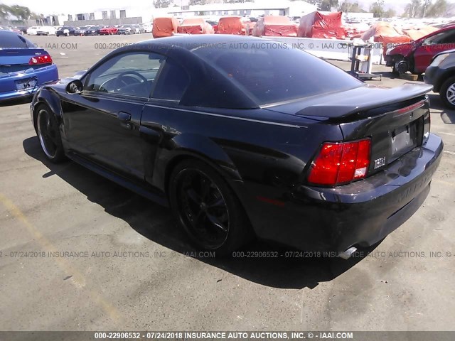 1FAFP42RX3F437309 - 2003 FORD MUSTANG MACH I BLACK photo 3