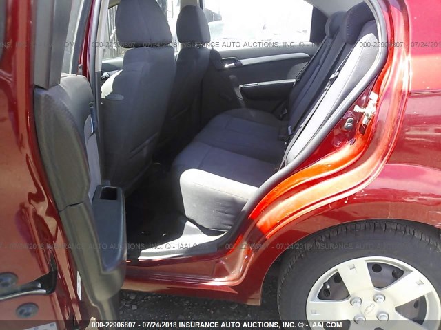 KL1TD5DE9BB226735 - 2011 CHEVROLET AVEO LS/LT წითელი ფოტო 8