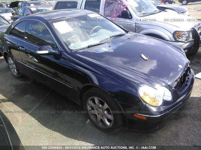 WDBTJ65J64F113757 - 2004 MERCEDES-BENZ CLK 320C Dark Blue photo 1