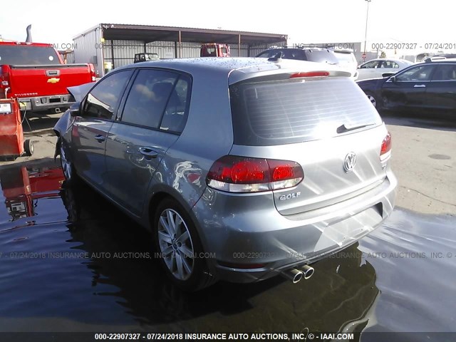 WVWNM7AJ2BW113264 - 2011 VOLKSWAGEN GOLF 灰色 照片 3