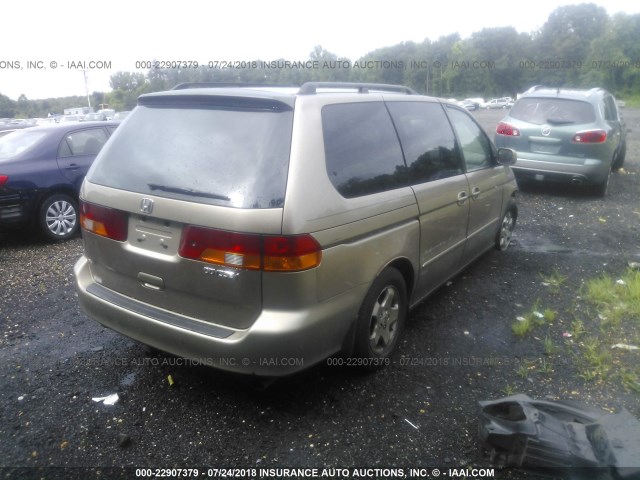 5FNRL18944B047403 - 2004 HONDA ODYSSEY EXL GOLD photo 4