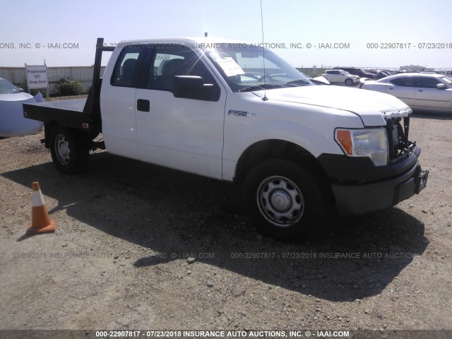 1FTEX1EW8AKA15050 - 2010 FORD F150 SUPER CAB WHITE photo 1