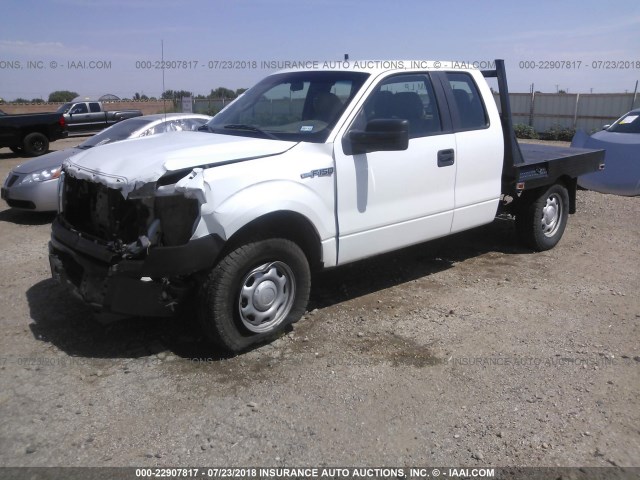 1FTEX1EW8AKA15050 - 2010 FORD F150 SUPER CAB WHITE photo 2