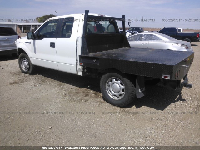 1FTEX1EW8AKA15050 - 2010 FORD F150 SUPER CAB WHITE photo 3