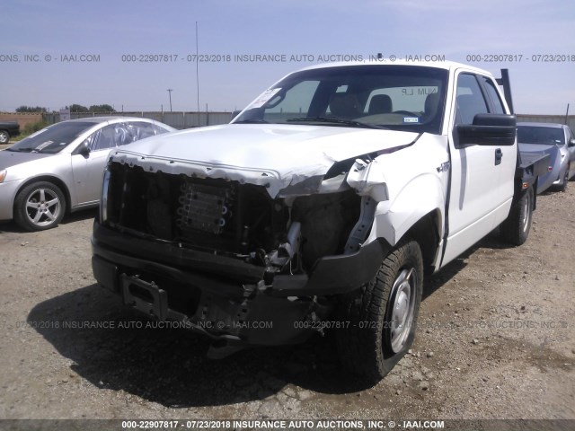 1FTEX1EW8AKA15050 - 2010 FORD F150 SUPER CAB WHITE photo 6