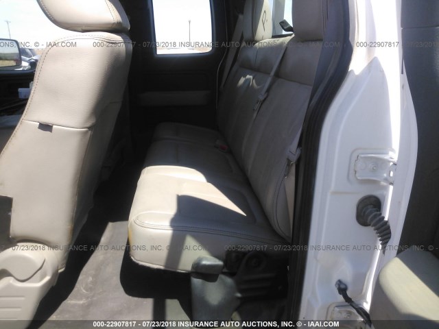 1FTEX1EW8AKA15050 - 2010 FORD F150 SUPER CAB WHITE photo 8