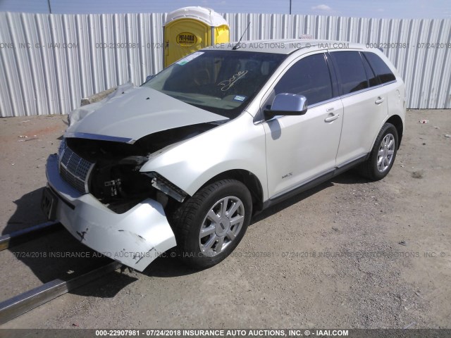 2LMDU68C27BJ23010 - 2007 LINCOLN MKX WHITE photo 2