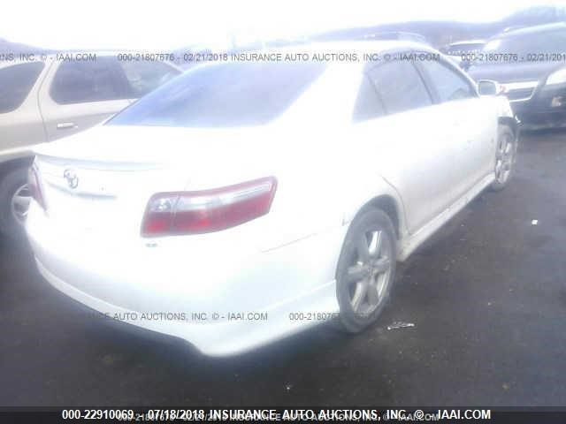 4T1BE46K47U652564 - 2007 TOYOTA CAMRY NEW GENERATION CE/LE/XLE/SE WHITE photo 4