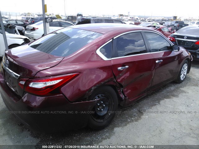 1N4AL3AP6GN321858 - 2016 NISSAN ALTIMA 2.5/S/SV/SL/SR MAROON photo 4