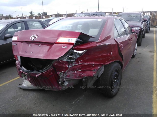 4T1BF1FK8DU693805 - 2013 TOYOTA CAMRY L/SE/LE/XLE წითელი ფოტო 4