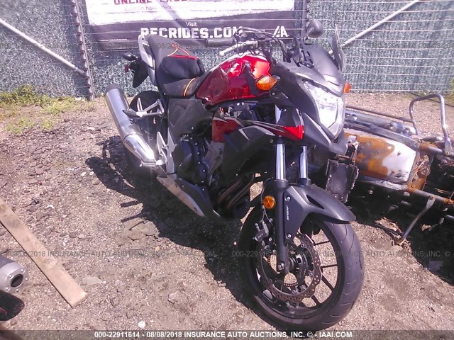 MLHPC4622E5100033 - 2014 HONDA CB500 X RED photo 1