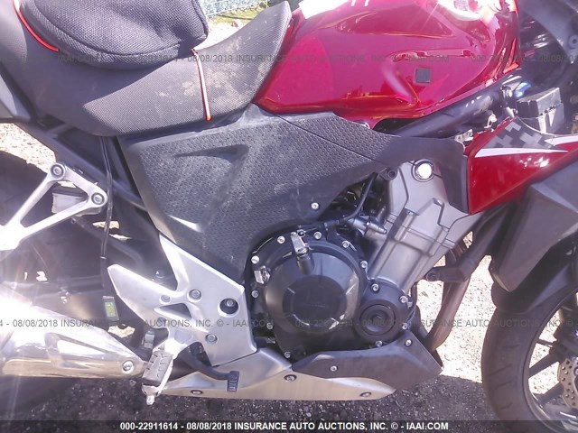 MLHPC4622E5100033 - 2014 HONDA CB500 X RED photo 8