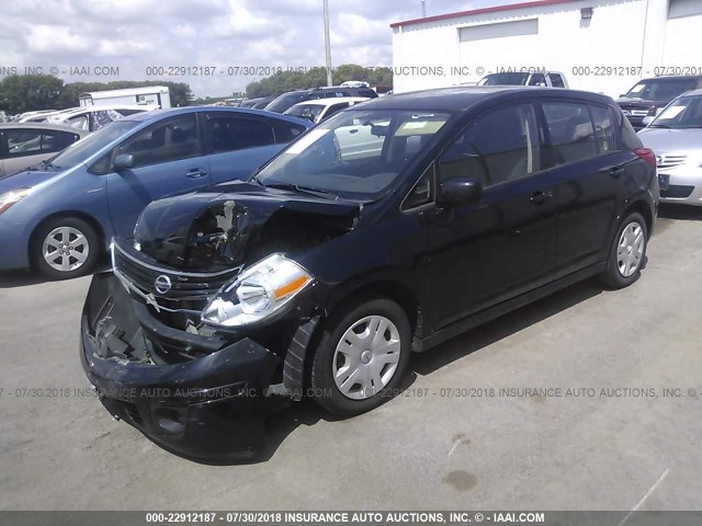 3N1BC1CP3BL393080 - 2011 NISSAN VERSA S/SL BLACK photo 2