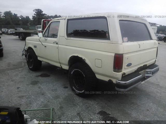 1FMEU15N5JLA74708 - 1988 FORD BRONCO U100 CREAM photo 3