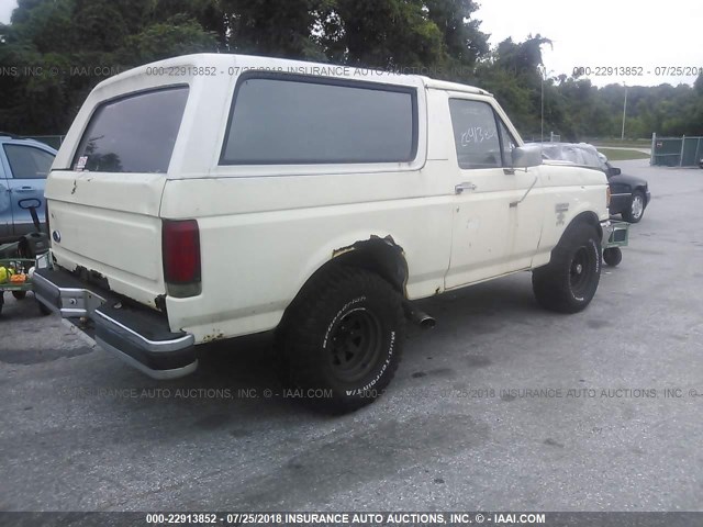 1FMEU15N5JLA74708 - 1988 FORD BRONCO U100 CREAM photo 4