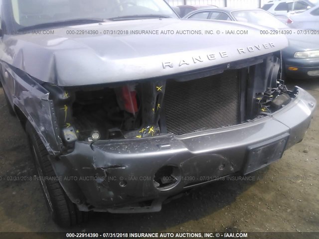 SALME15498A264045 - 2008 LAND ROVER RANGE ROVER HSE GRAY photo 6