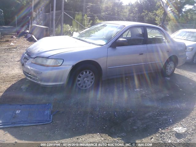 1HGCF86671A123085 - 2001 HONDA ACCORD GRAY photo 2