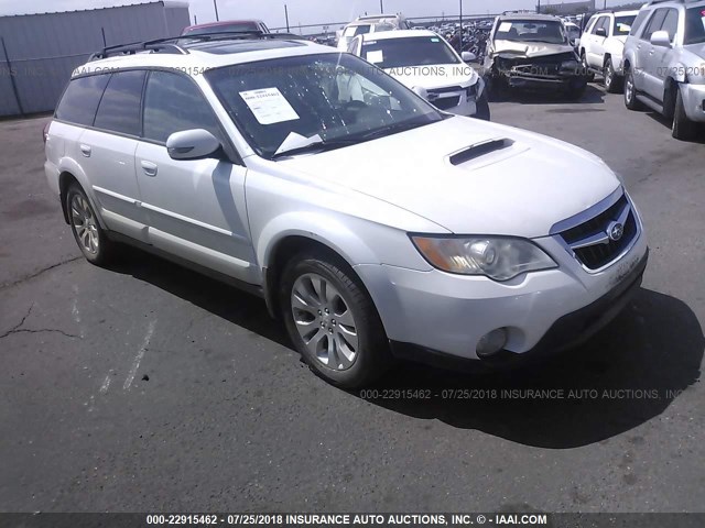 4S4BP63C494312529 - 2009 SUBARU OUTBACK 2.5XT LIMITED WHITE photo 1