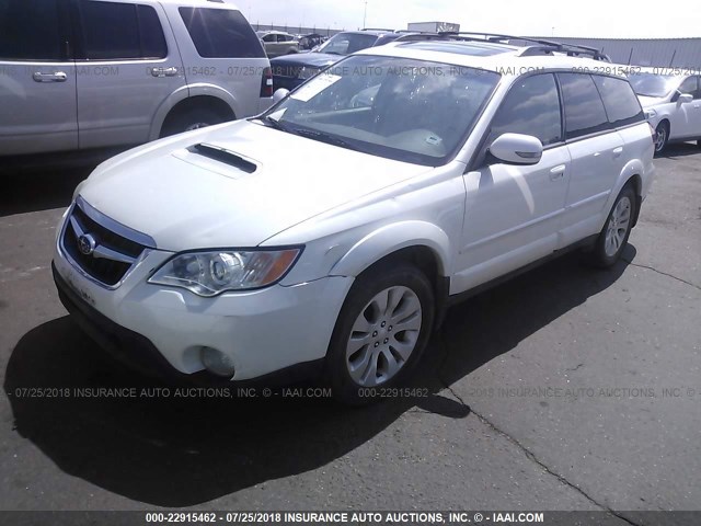 4S4BP63C494312529 - 2009 SUBARU OUTBACK 2.5XT LIMITED WHITE photo 2