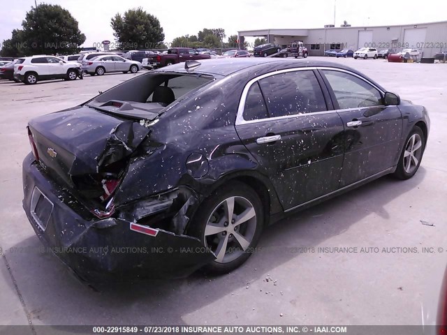 1G1ZC5E04CF173681 - 2012 CHEVROLET MALIBU 1LT BLACK photo 4