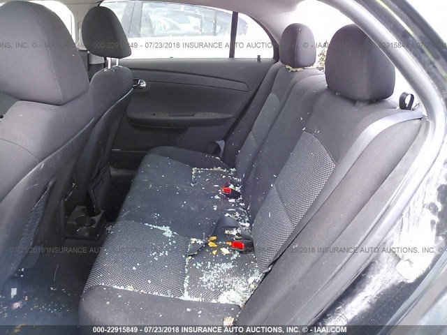 1G1ZC5E04CF173681 - 2012 CHEVROLET MALIBU 1LT BLACK photo 8