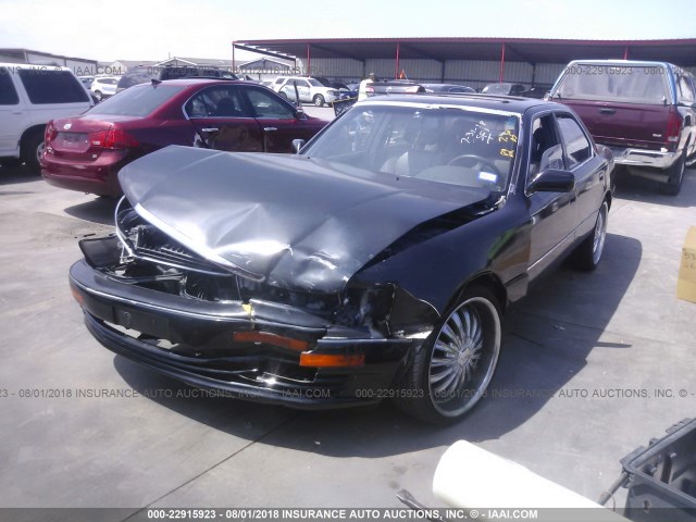 JT8UF11E3M0080687 - 1991 LEXUS LS 400 BLACK photo 2