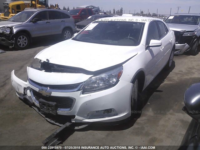 1G11C5SL6FF245240 - 2015 CHEVROLET MALIBU 1LT WHITE photo 2