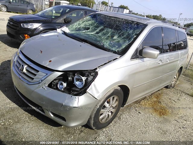 5FNRL38748B406023 - 2008 HONDA ODYSSEY EXL SILVER photo 2