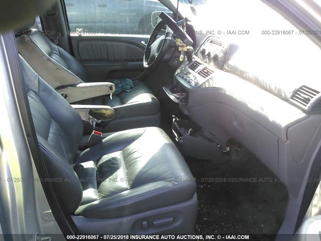 5FNRL38748B406023 - 2008 HONDA ODYSSEY EXL SILVER photo 5