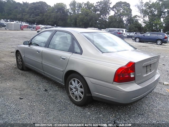 YV1TS592X51405688 - 2005 VOLVO S80 2.5T TAN photo 3