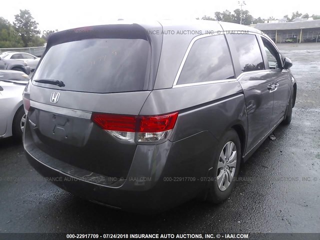 5FNRL5H65GB062784 - 2016 HONDA ODYSSEY EXL GRAY photo 4