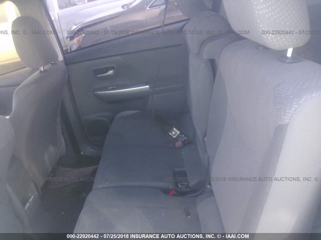 JTDZN3EU2C3157974 - 2012 TOYOTA PRIUS V WHITE photo 8