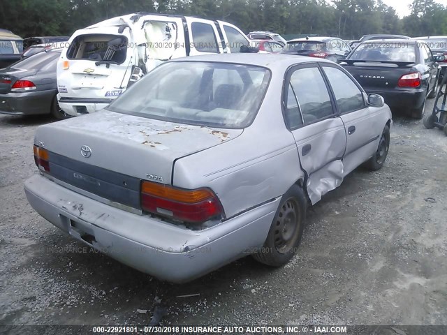 1NXAE09B1RZ162831 - 1994 TOYOTA COROLLA LE/DX SILVER photo 4